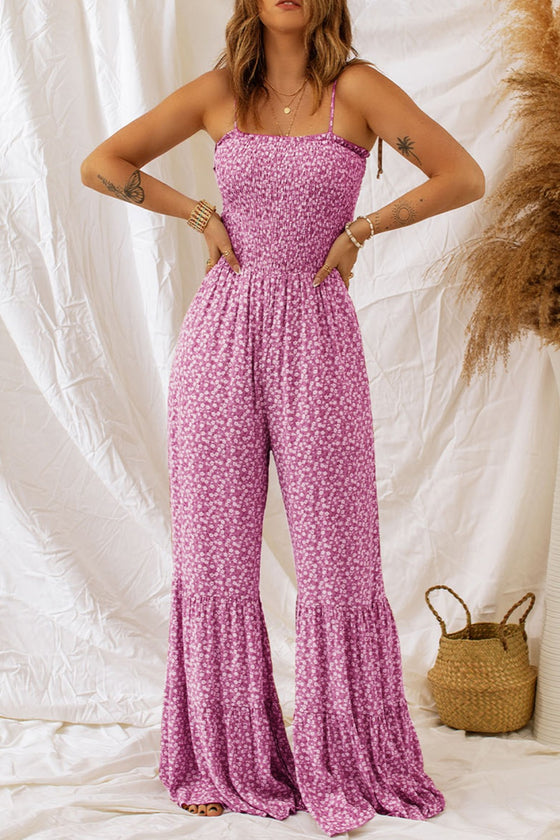 Printed Wide Strap Jumpsuit | Best Wide Strap Jumpsuit | Cori Michelle