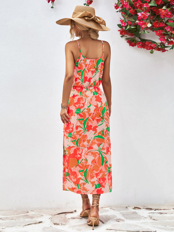 Floral Spaghetti Strap Dress | Printed Floral Dress | Cori Michelle