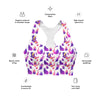 White Printed Sport Bra | Women's Sport Bra | Cori Michelle