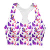 White Printed Sport Bra | Women's Sport Bra | Cori Michelle