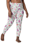 High-Waisted Florals Print Leggings