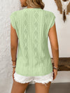Back view showing the scalloped trim and slightly flared fit, emphasizing breathability and structure from behind.

