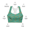 Text description of a high-impact sports bra, highlighting features like moisture-wicking fabric, racerback design, and maximum support. Perfect for active women seeking a high-support sports bra for running, gym, and fitness activities.