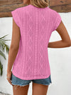 Back image showing the structure of the waist and delicate eyelet cut-outs across the fabric.


