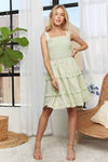 A close-up highlighting the trendy smocked detailing that offers a comfortable yet stylish fit for any occasion.