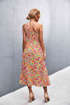 Floral Smocked One-Shoulder Midi Dress
